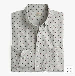 Brand New J. Crew Cotton Daisy Print Oxford Tall